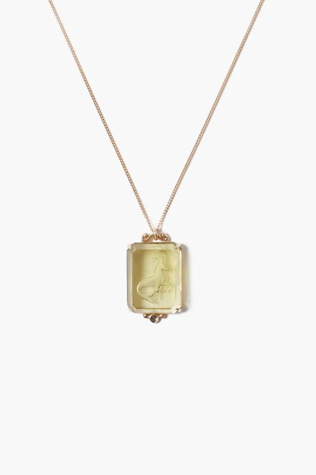 14k Capricorn Zodiac Necklace Women Chan Luu 14k Fine