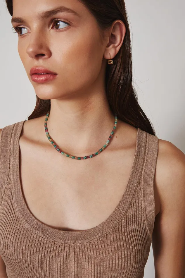 14k Emerald Mix Collar Necklace Women Chan Luu 14k Fine