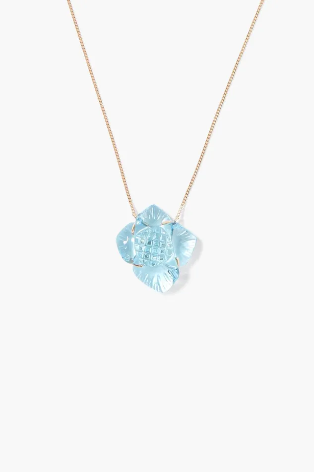 14k Gardenia Necklace Blue Topaz Women Chan Luu 14k Fine