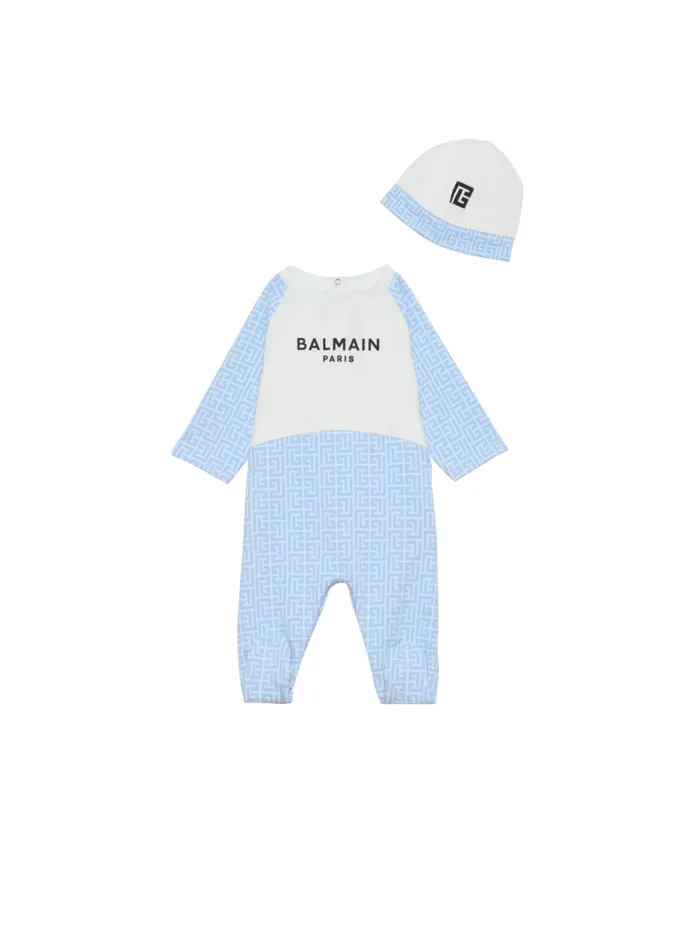 2piece Baby Set Blue Kids Balmain