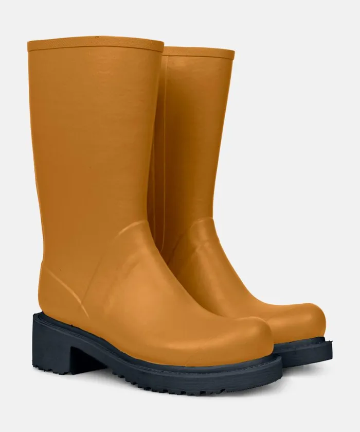 34 Rubber Boots With Zip 8211 Dijon Rainboots Ilse Jacobsen Rainboots Medium