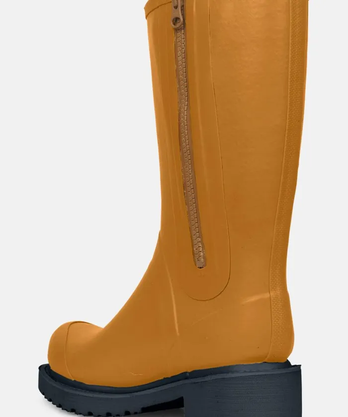 34 Rubber Boots With Zip 8211 Dijon Rainboots Ilse Jacobsen Rainboots Medium