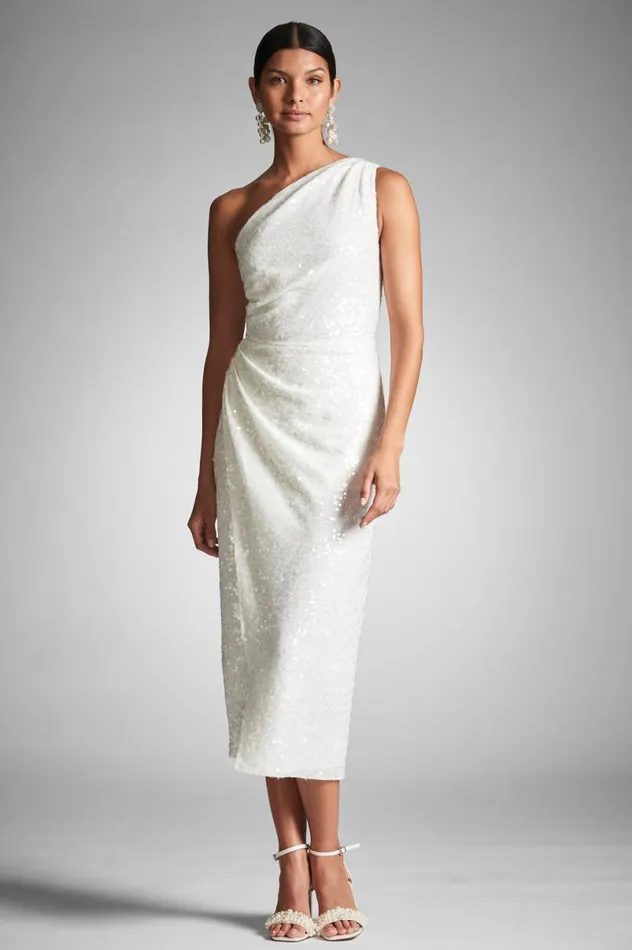 Aline Women Sachin and Babi Phoebe Dress 8211 Ivory Sequins