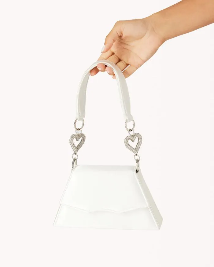 Accessories Billini Bags ADDISON HANDLE BAG WHITE SATIN