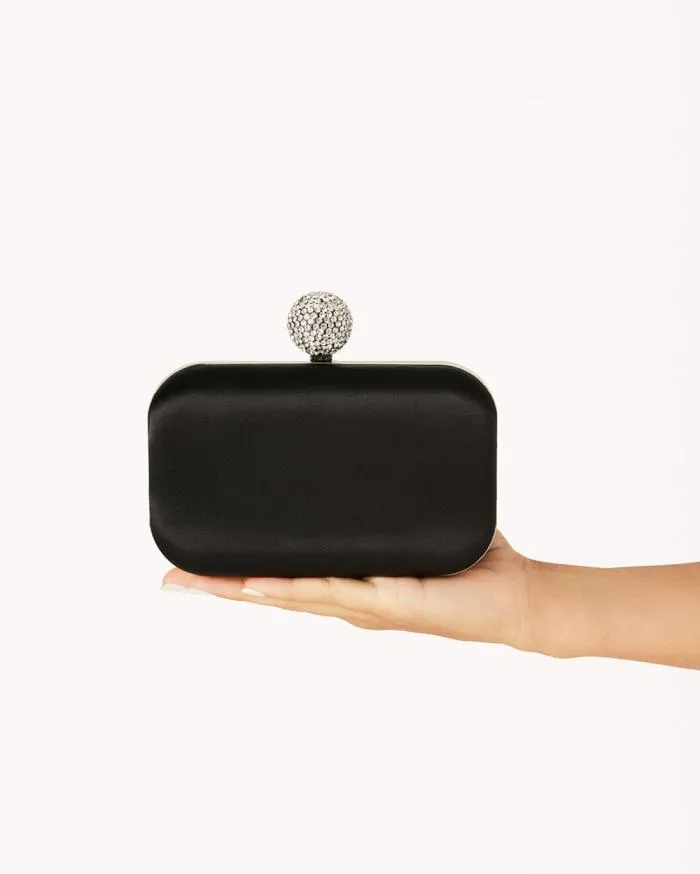 Accessories Billini Bags HANNA CLUTCH BAG BLACK SATIN