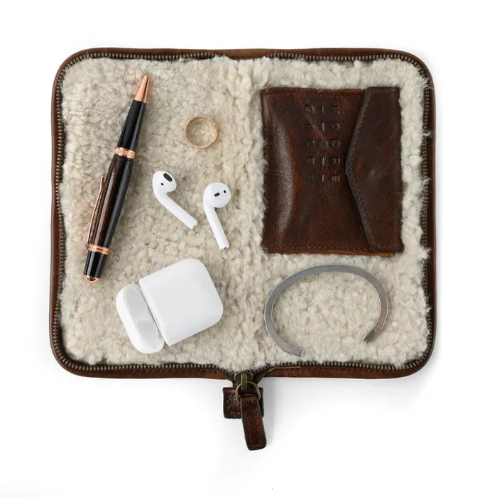 Accessories Men Billy Reid Accessories Case Titan Milled Brown