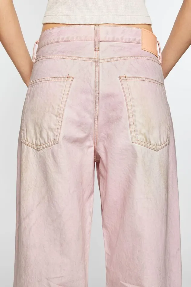 Acne Studios Baggy Fit Jeans 8211 1981F Pale Pink Women Jeans Acne Studios Baggy Fit Jeans 8211 1981F Pale Pink Women Jeans