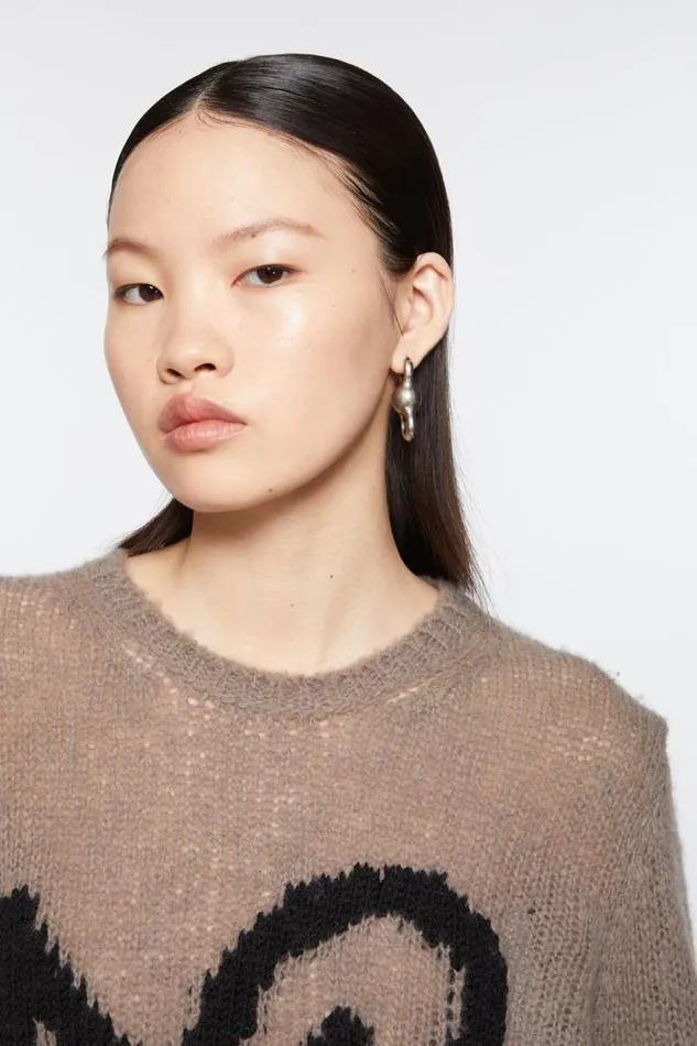 Acne Studios Chain Earrings Antique Silver Women Jewellery Acne Studios Chain Earrings Antique Silver Women Jewellery
