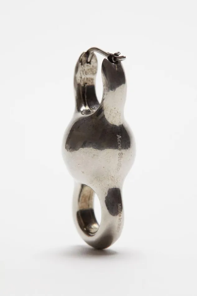 Acne Studios Chain Earrings Antique Silver Women Jewellery Acne Studios Chain Earrings Antique Silver Women Jewellery