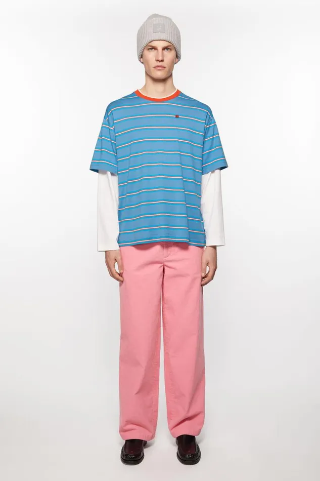 Acne Studios Cord Trousers Tango Pink Men Trousers