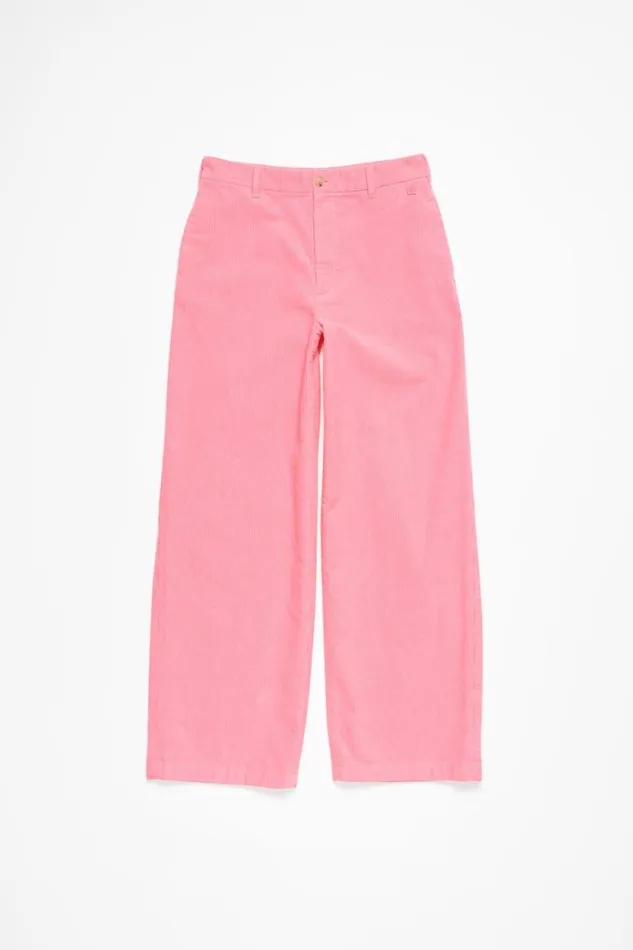Acne Studios Cord Trousers Tango Pink Men Trousers Acne Studios Cord Trousers Tango Pink Men Trousers
