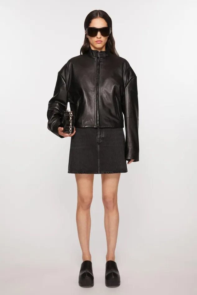 Acne Studios Denim Skirt Black Women Skirts
