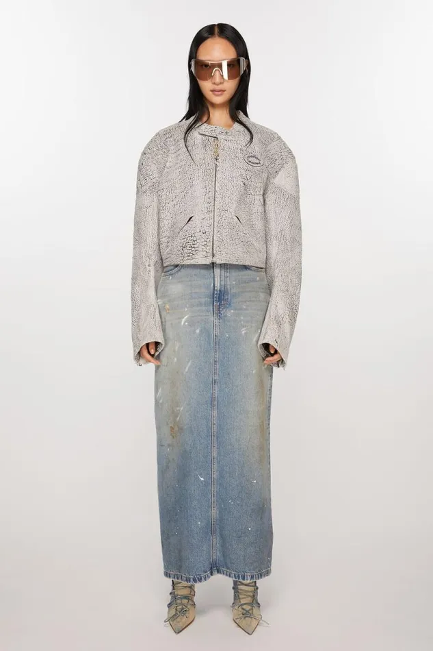 Acne Studios Denim Skirt Light Blue Women Skirts