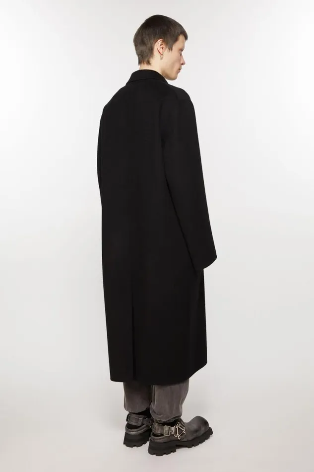 Acne Studios Doublebreasted Wool Coat Black Men Outerwear