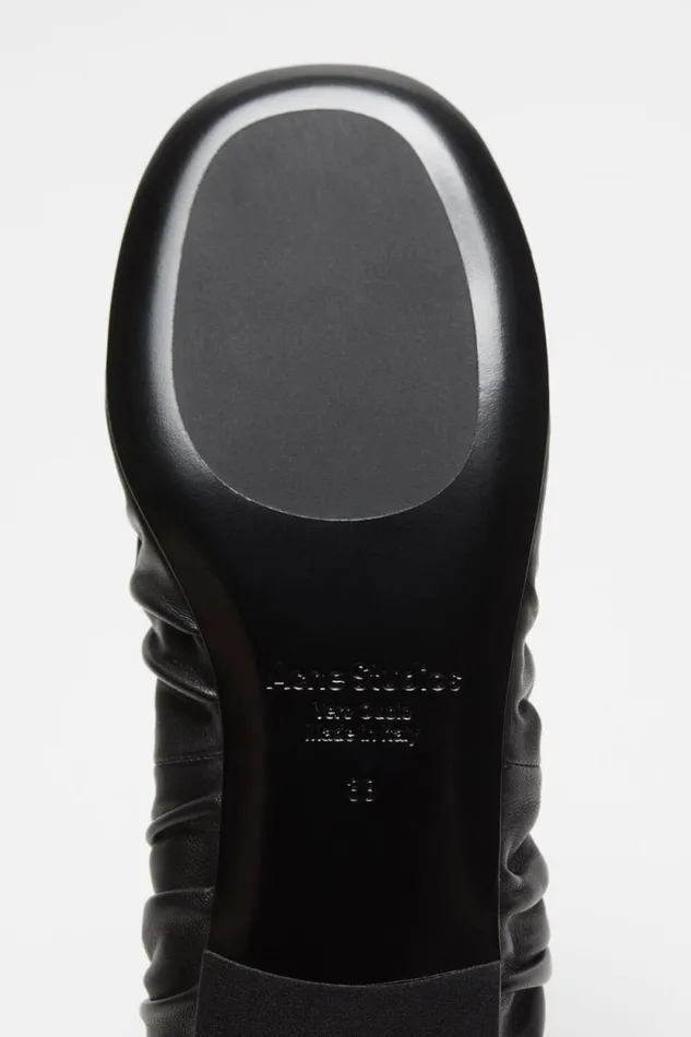 Acne Studios Leather Ballet Flat Black Women Shoes Acne Studios Leather Ballet Flat Black Women Shoes