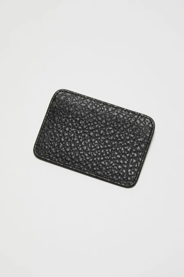 Acne Studios Leather Card Holder Black Men Small Leather Goods