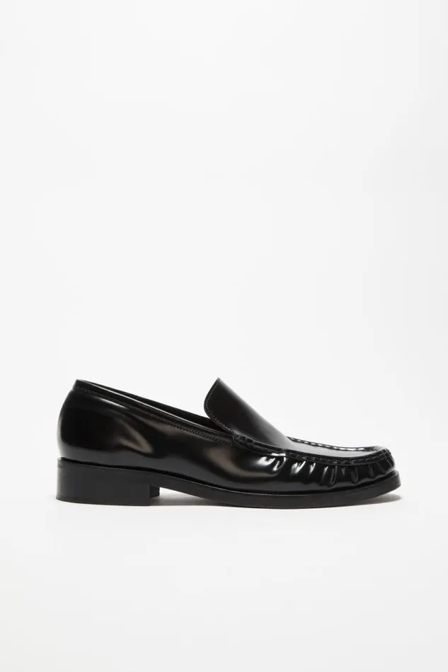 Acne Studios Leather Loafers Black Men Shoes