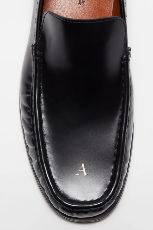 Acne Studios Leather Loafers Black Men Shoes