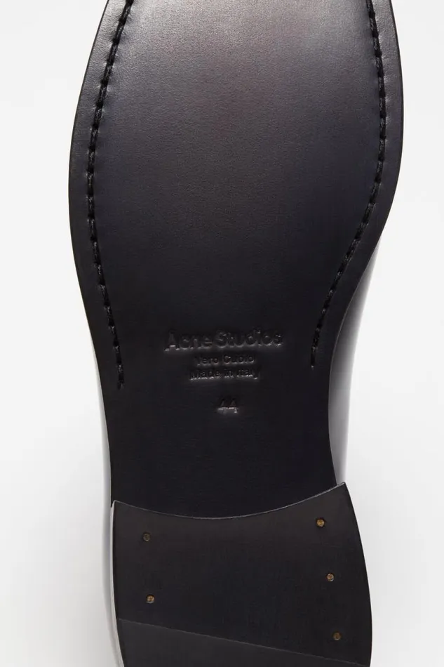 Acne Studios Leather Loafers Black Men Shoes