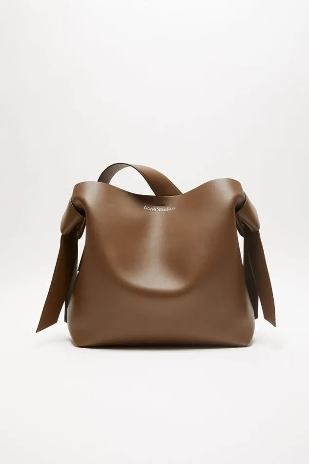 Acne Studios Musubi Midi Shoulder Bag Camel Brown Men Bags