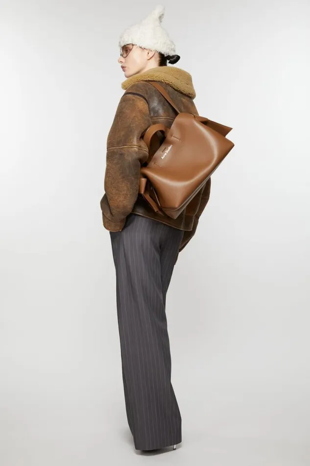 Acne Studios Musubi Midi Tote Camel Brown Women Bags