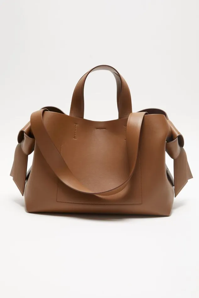 Acne Studios Musubi Midi Tote Camel Brown Women Bags
