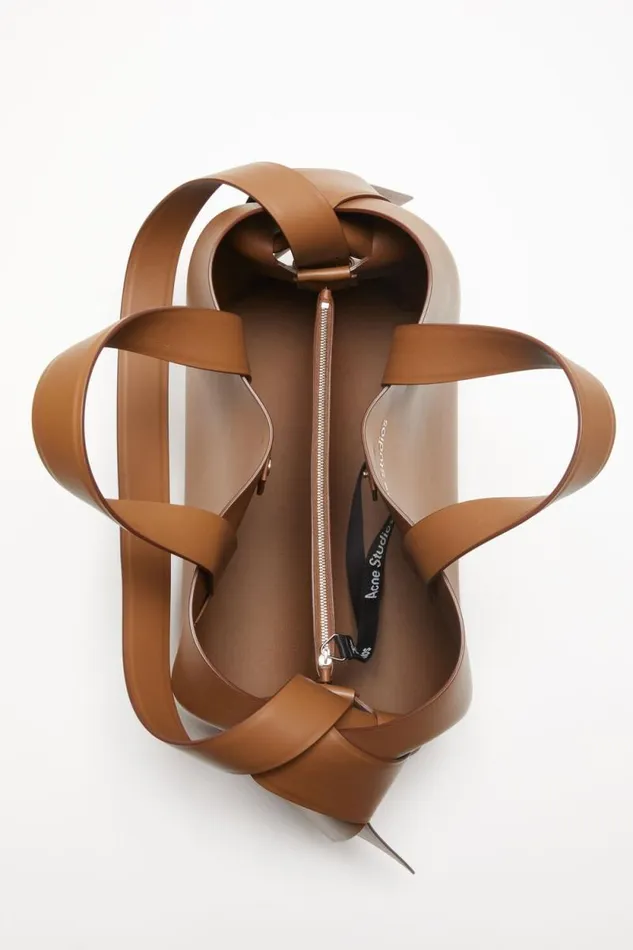 Acne Studios Musubi Midi Tote Camel Brown Women Bags