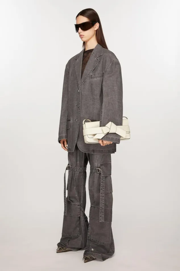 Acne Studios Musubi Shoulder Bag Whiteblack Men Bags Acne Studios Musubi Shoulder Bag Whiteblack Men Bags