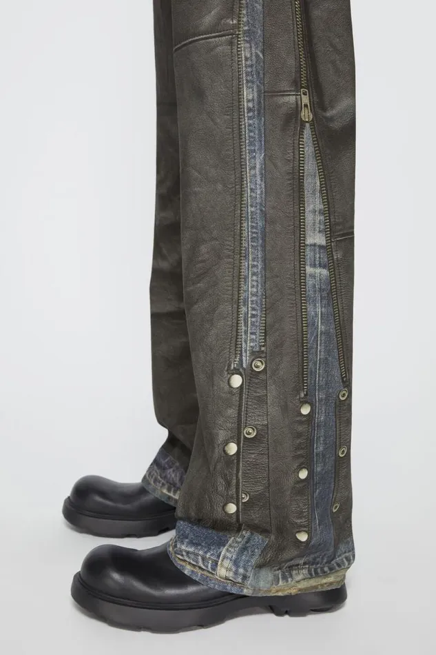 Acne Studios Printed Trousers Blueblack Men Jeans Acne Studios Printed Trousers Blueblack Men Jeans