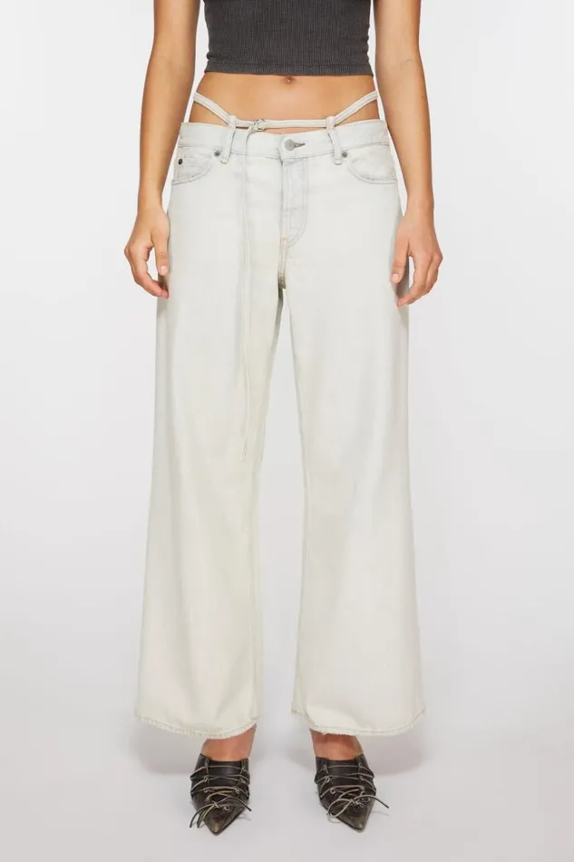 Acne Studios Regular Fit Jeans 8211 2004 Light Blue Women Jeans