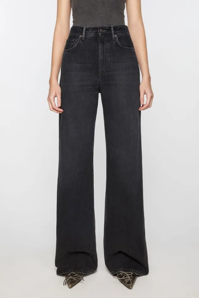 Acne Studios Relaxed Fit Jeans 8211 2022F Black Women Jeans