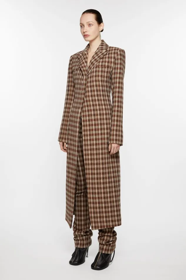 Acne Studios Singlebreasted Coat Beigebrown Women Outerwear Acne Studios Singlebreasted Coat Beigebrown Women Outerwear