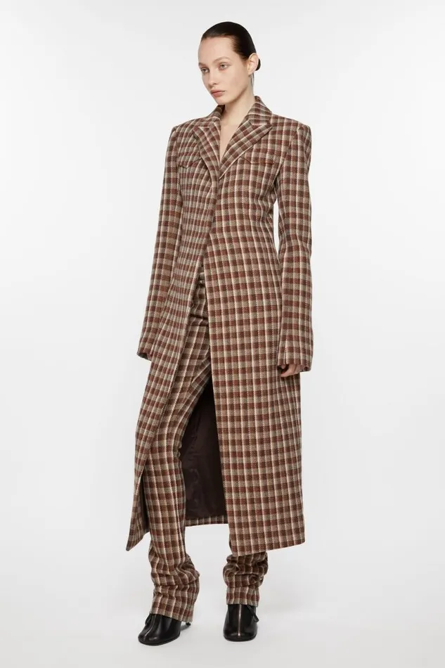 Acne Studios Singlebreasted Coat Beigebrown Women Outerwear Acne Studios Singlebreasted Coat Beigebrown Women Outerwear