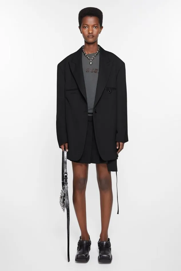 Acne Studios Singlebreasted Jacket Black Women Suit Jackets