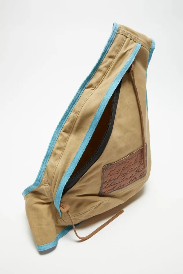 Acne Studios Sling Backpack Beigeblue Women Bags Acne Studios Sling Backpack Beigeblue Women Bags