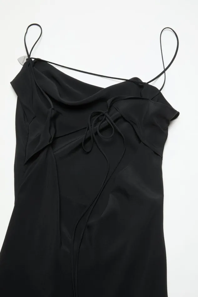 Acne Studios Strap Dress Black Women Dresses Acne Studios Strap Dress Black Women Dresses