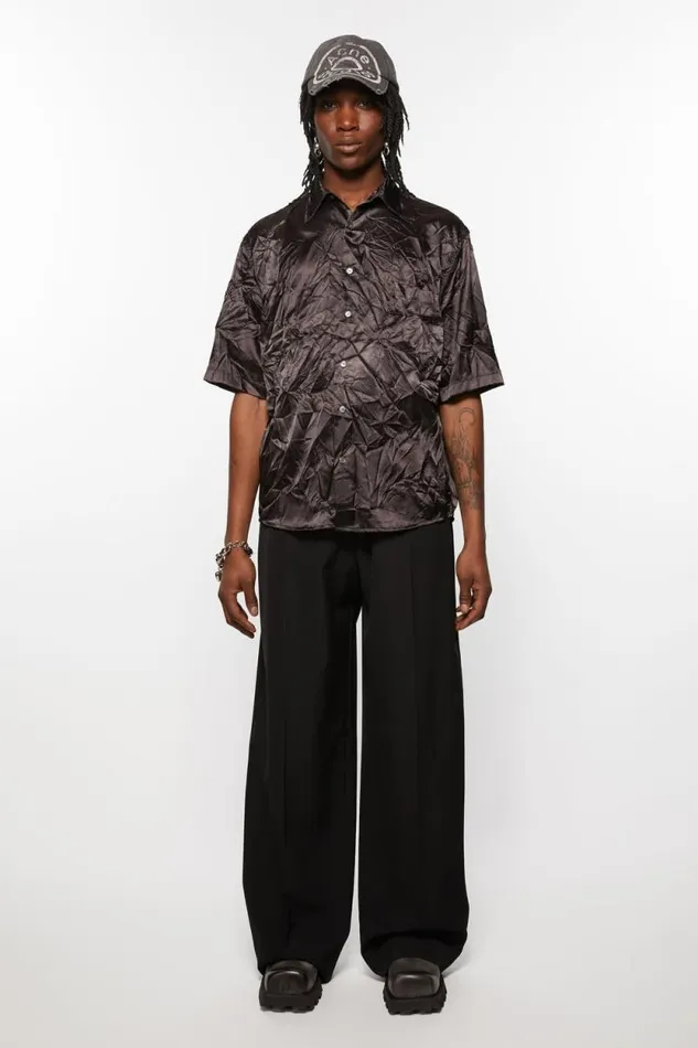 Acne Studios Tailored Trousers Black Men Trousers