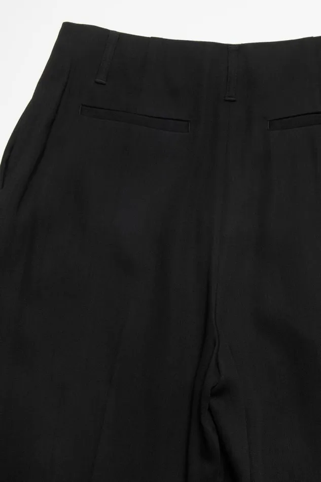 Acne Studios Tailored Wool Blend Trousers Black Women Trousers Acne Studios Tailored Wool Blend Trousers Black Women Trousers