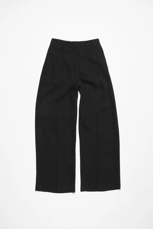 Acne Studios Tailored Wool Blend Trousers Black Women Trousers Acne Studios Tailored Wool Blend Trousers Black Women Trousers