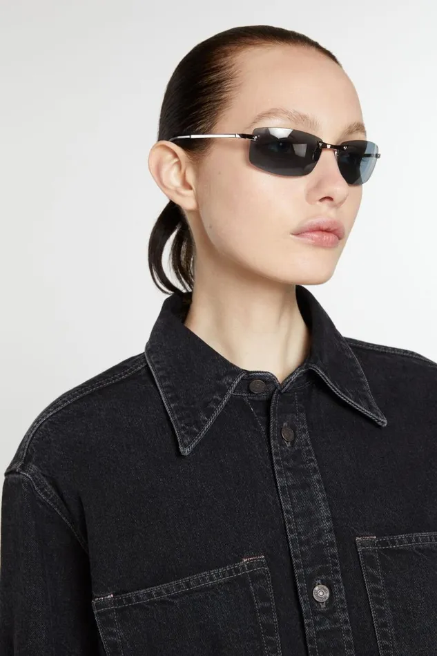 Acne Studios Tinted Sunglasses Black Women Eyewear Acne Studios Tinted Sunglasses Black Women Eyewear