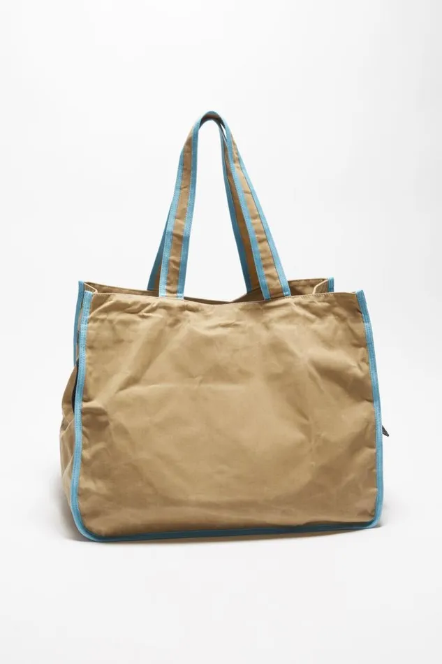 Acne Studios Tote Bag Beigeblue Men Bags