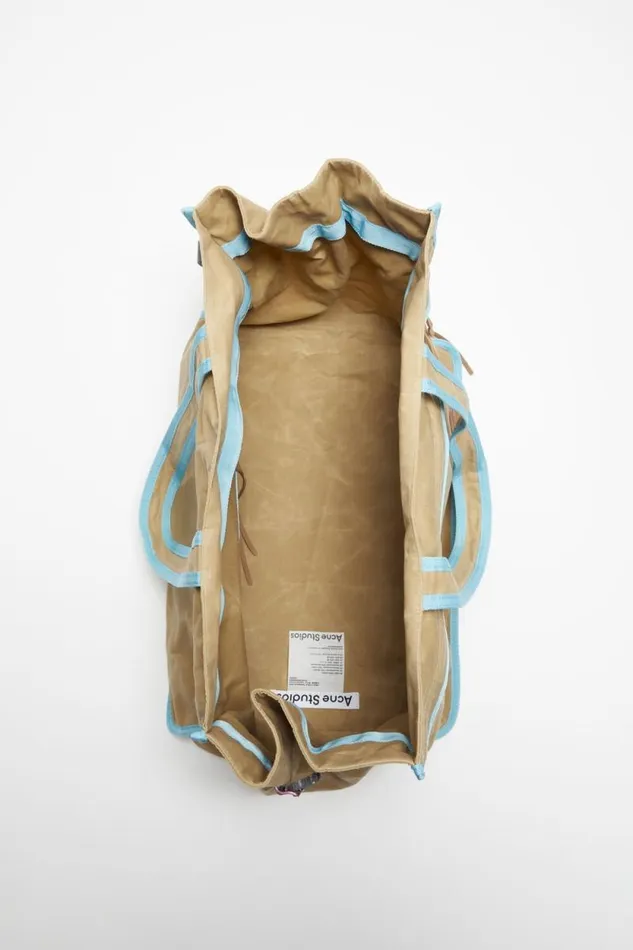 Acne Studios Tote Bag Beigeblue Men Bags