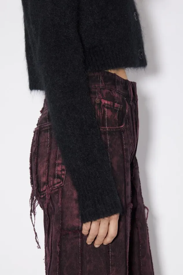 Acne Studios Wool Mohair Cardigan Black Women Knitwear Acne Studios Wool Mohair Cardigan Black Women Knitwear
