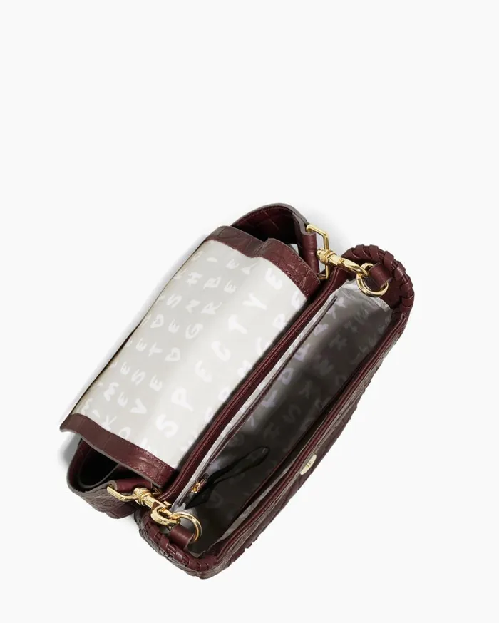 Aimee Kestenberg Crossbody Bags Women All For Love Saddle Crossbody True Plum Croco