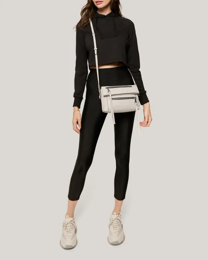 Aimee Kestenberg Crossbody Bags Women Crosstown Double Entry Crossbody Chalk