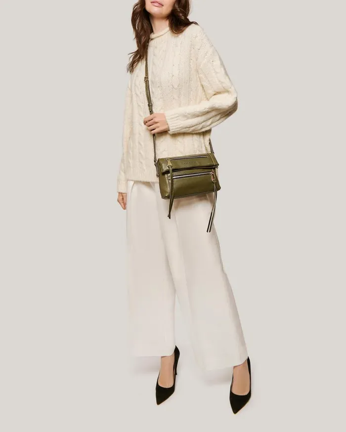 Aimee Kestenberg Crossbody Bags Women Crosstown Double Entry Crossbody Kelp