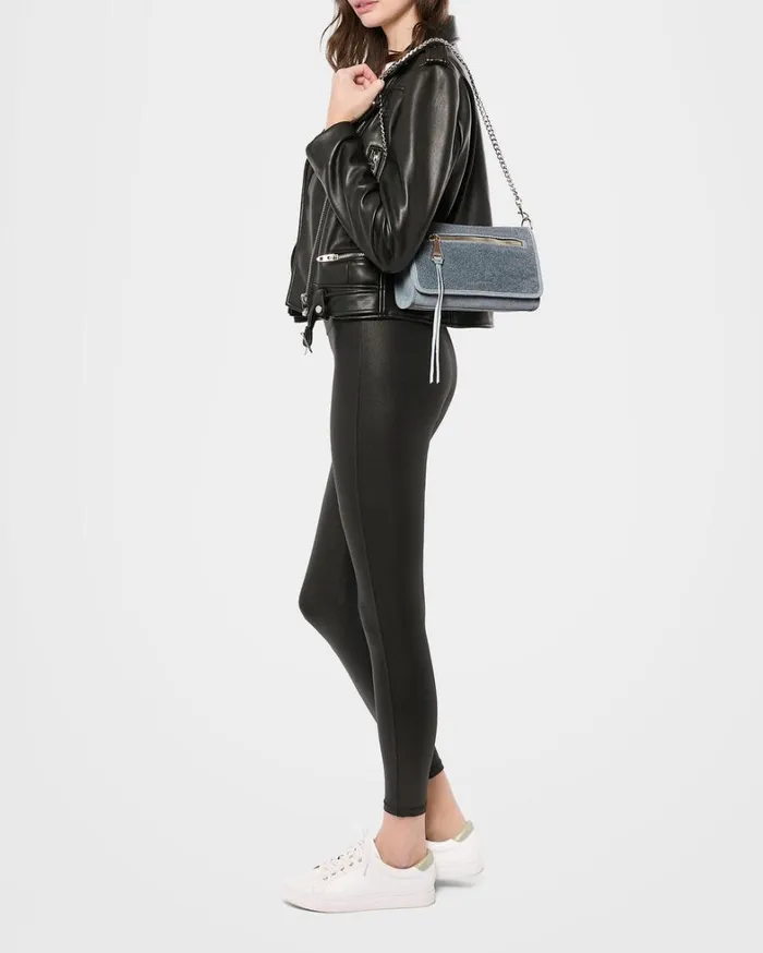 Aimee Kestenberg Satchels Women Mantra Convertible Shoulder Denim Leather