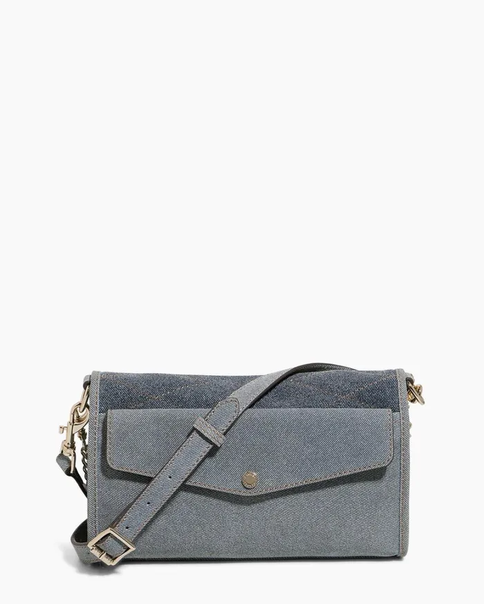 Aimee Kestenberg Satchels Women Mantra Convertible Shoulder Denim Leather