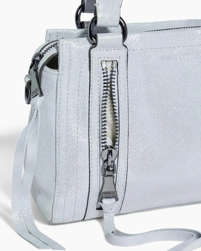 Aimee Kestenberg Satchels Women Zip Me Up Novelty Mini Satchel Mystic Metallic Blue