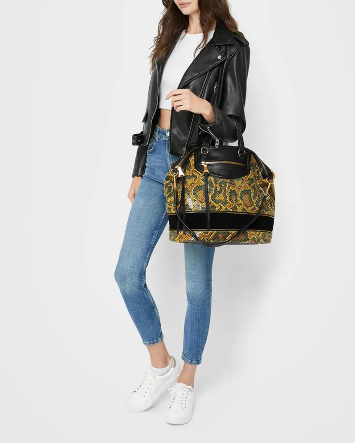 Aimee Kestenberg Tote Bags Women Worth It Expandable Tote Cumin Snake